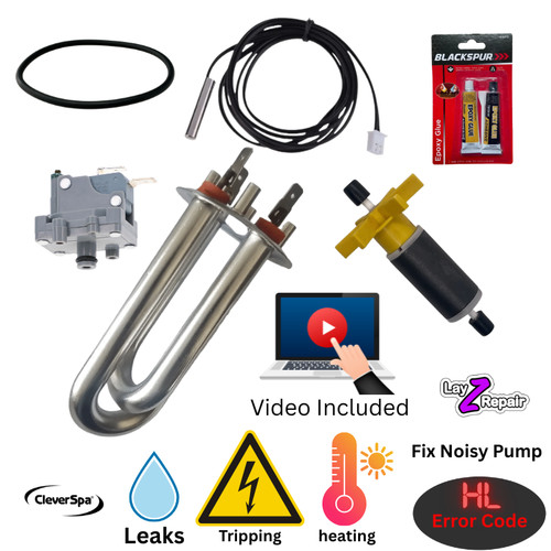 Cleverspa hot tub heater - hot,
