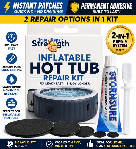 Inflatable hot tub repair kit - hot,