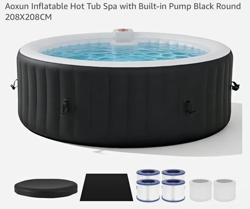 Aoxun inflatable hot tub round - tub,